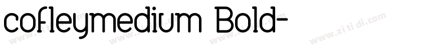 cofleymedium Bold字体转换
